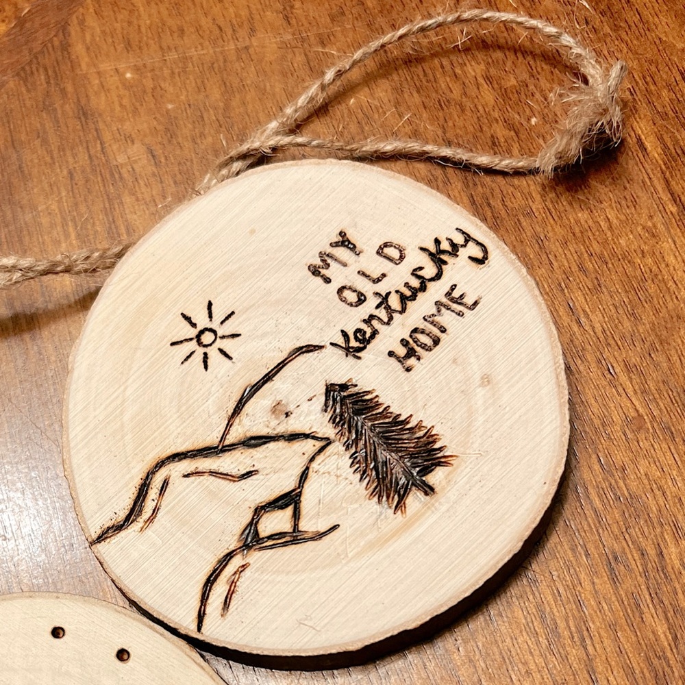 Wood Burned Coaster